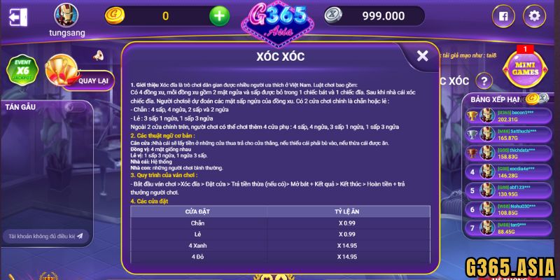Cách chơi Xóc Đĩa G365 dễ thắng cho người mới bắt đầu